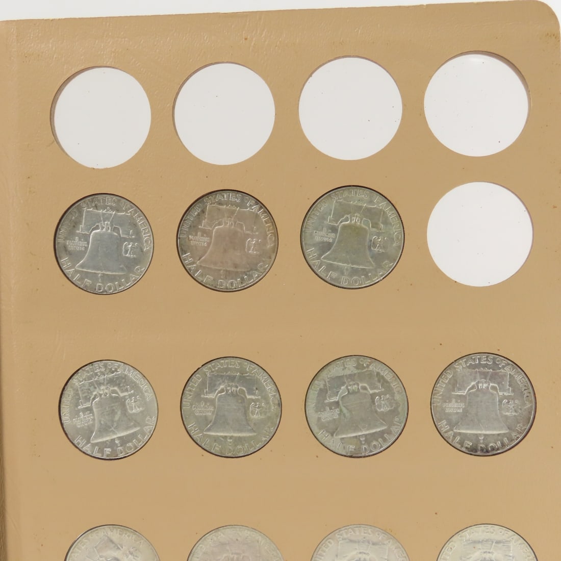 Complete Franklin Silver Half Dollar Book - 19