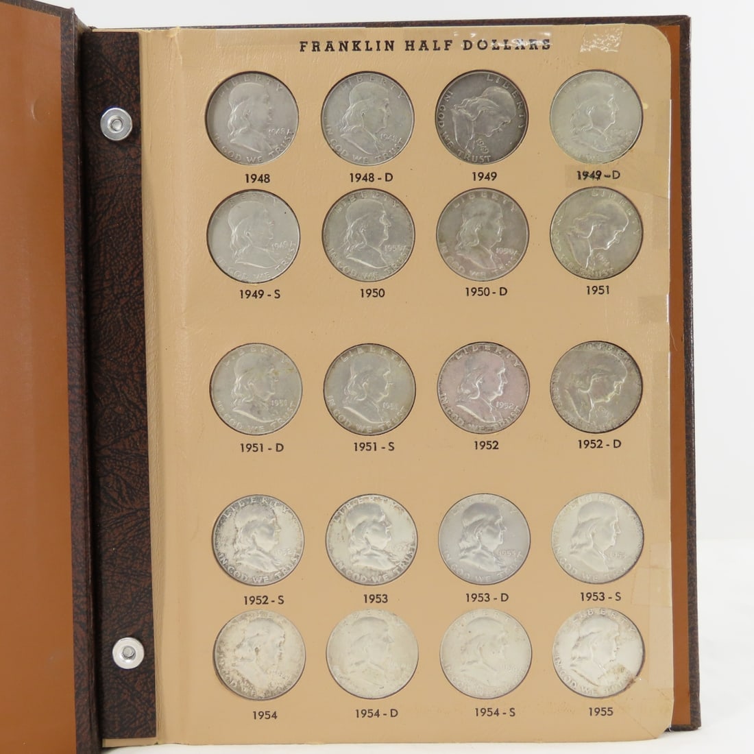 Complete Franklin Silver Half Dollar Book - 2