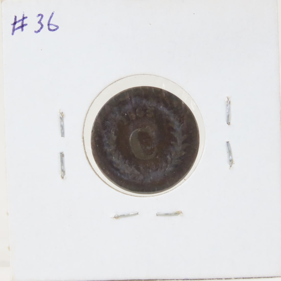 1863 Civil War Store Token Charnley Providence, RI - 3