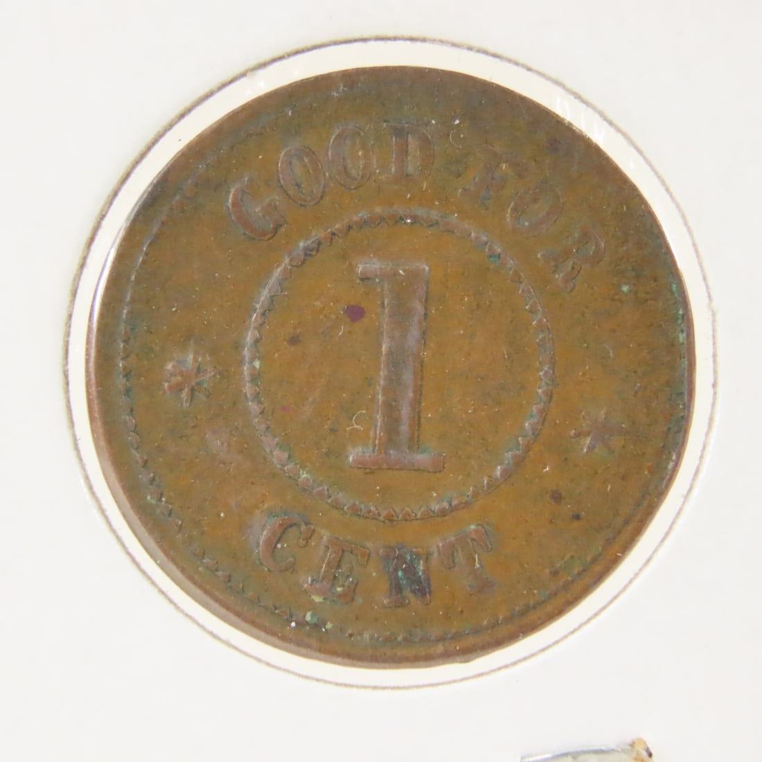 Civil War Store Token J.L. Agens & Co-Newspaper - 4