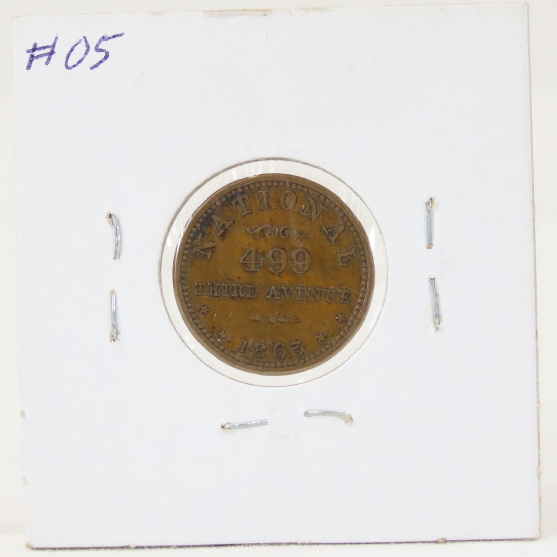 1863 Civil War Store Token B. Maloney Indian Head - 3
