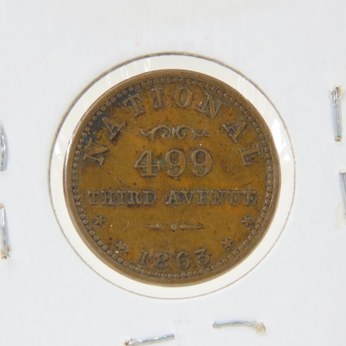 1863 Civil War Store Token B. Maloney Indian Head - 4