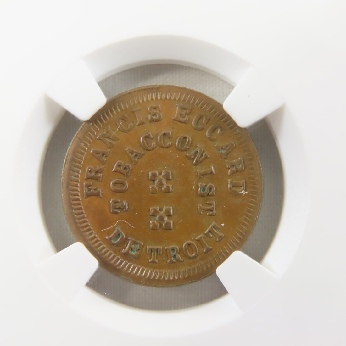 1863 Store Token Francis Eccard Tobacconist MS62 - 2
