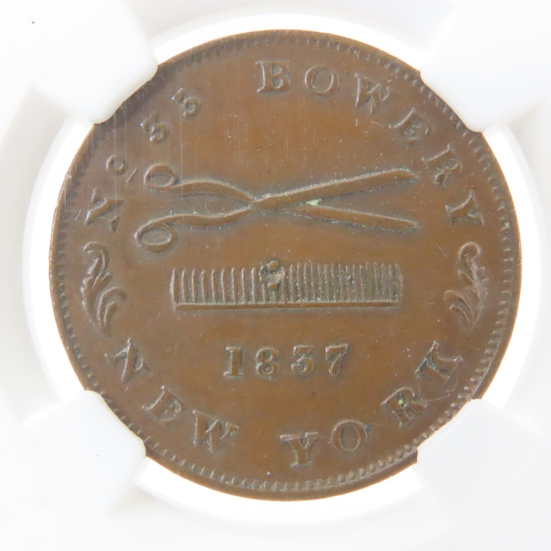 1837 Hardtimes Phalen Hair Cutting NGC AU Cleaned - 2