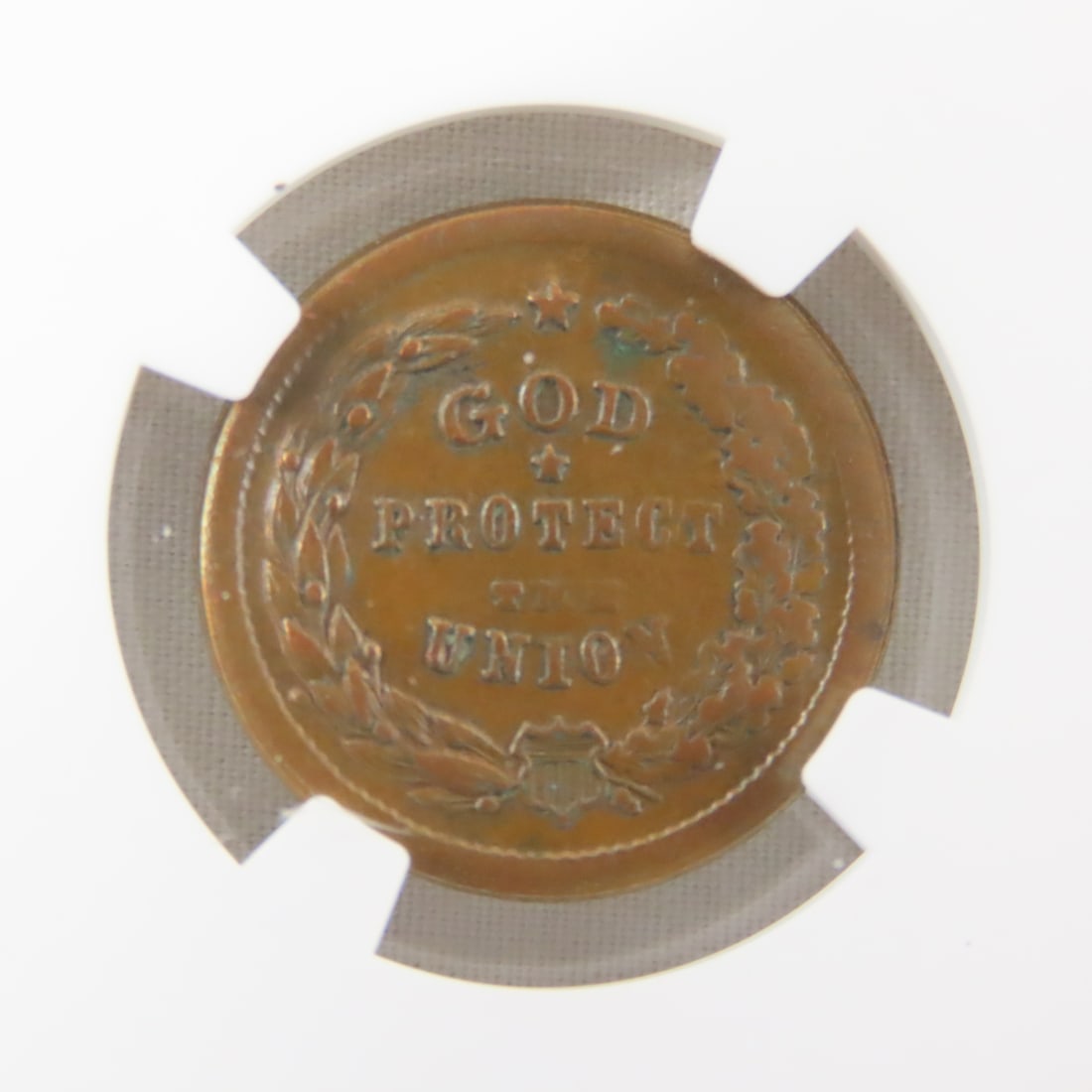 1863 Patriotic Civil War Token NGC AU Cleaned - 4