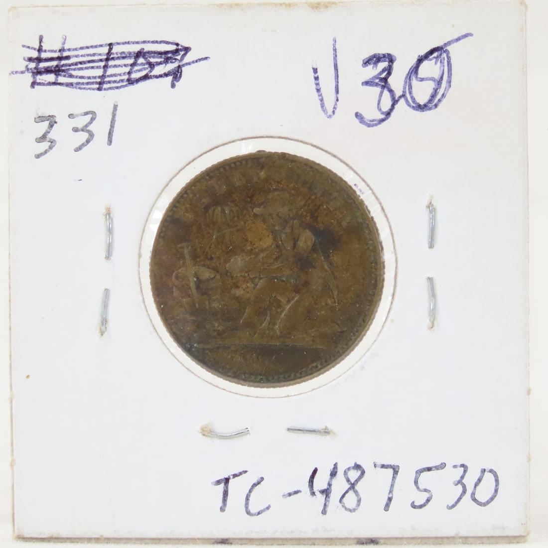 1849 Gaming Token California Gold Miner - 3