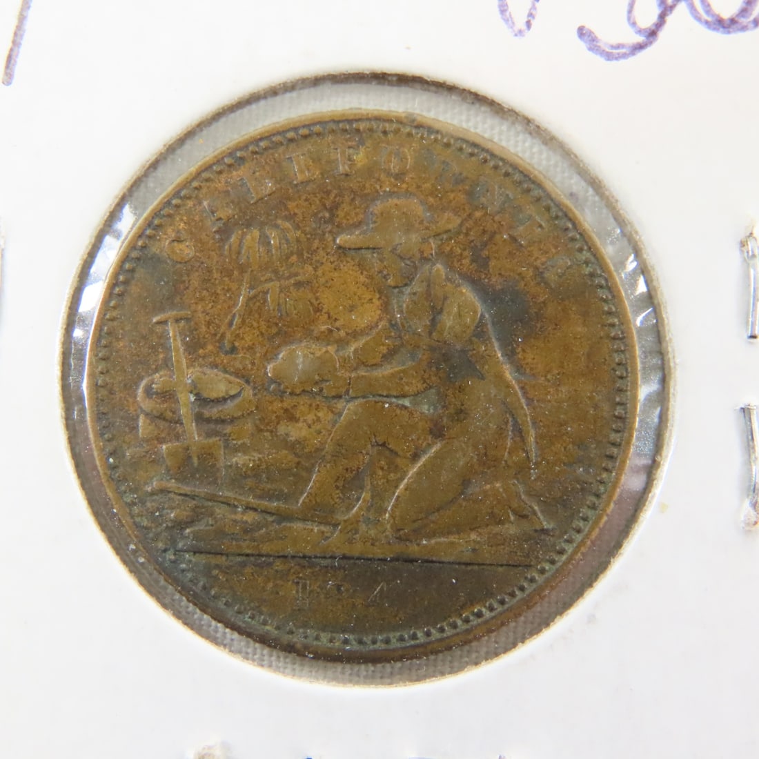 1849 Gaming Token California Gold Miner - 4
