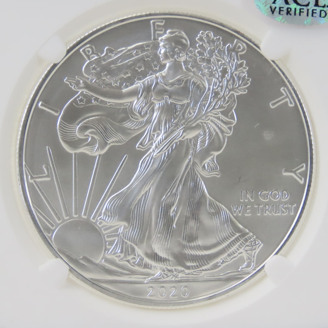 2020 S American Silver Eagle NGC MS70 Signed - 2
