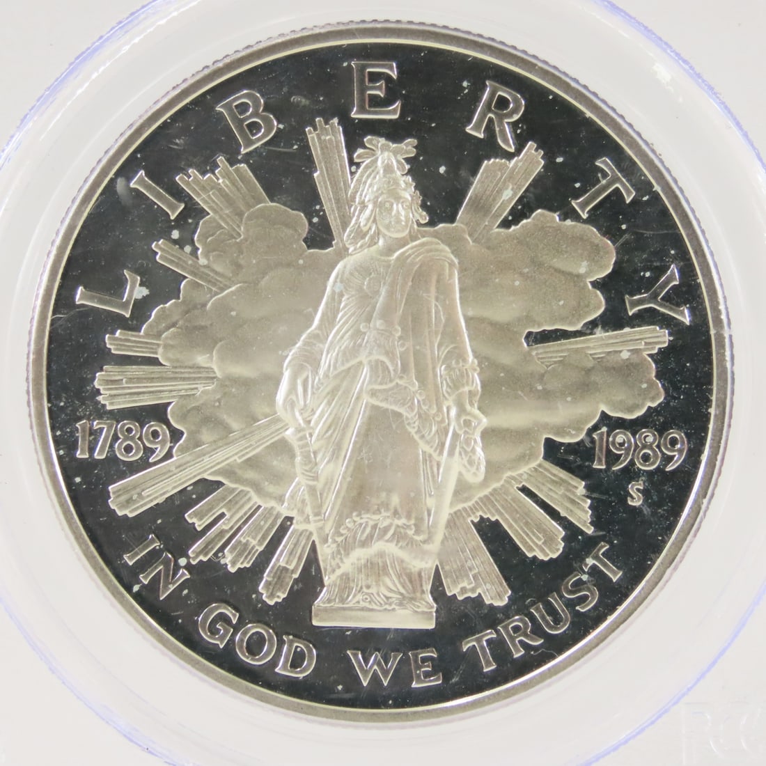1989 S Congress Silver $1 PCGSPR69 DCAM - 2