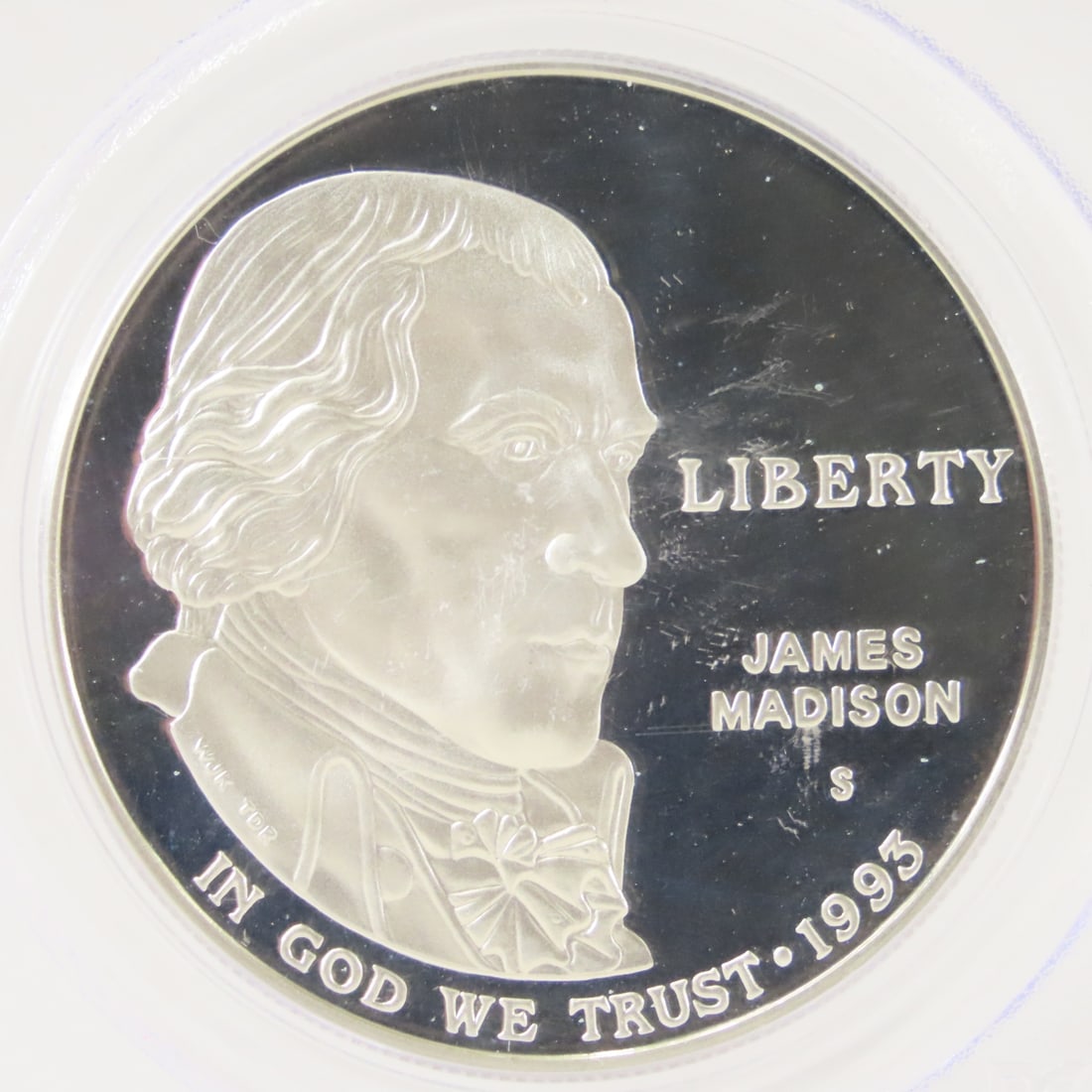 1993 S Madison Silver $1 PCGSPR69 DCAM - 2