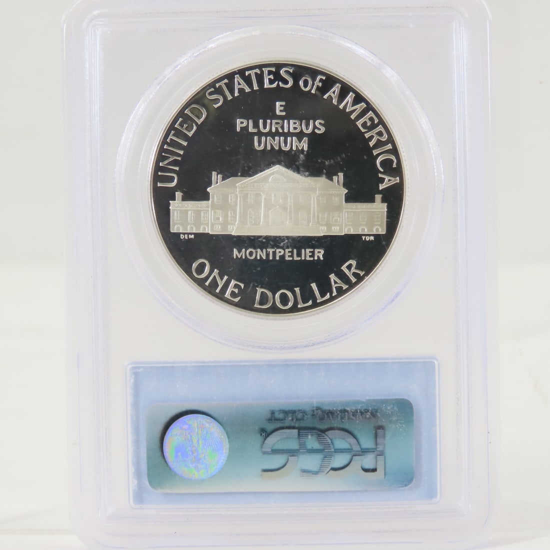 1993 S Madison Silver $1 PCGSPR69 DCAM - 3