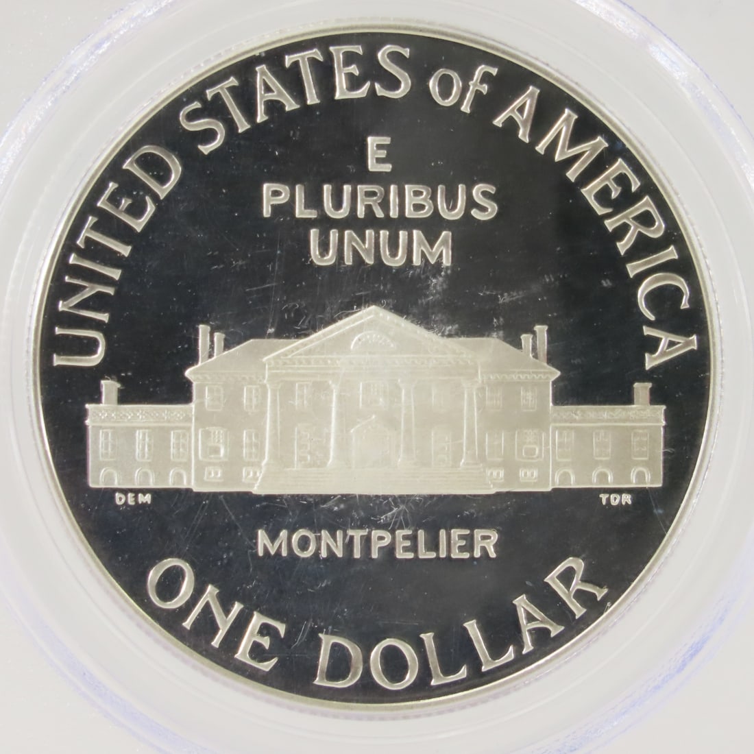 1993 S Madison Silver $1 PCGSPR69 DCAM - 4