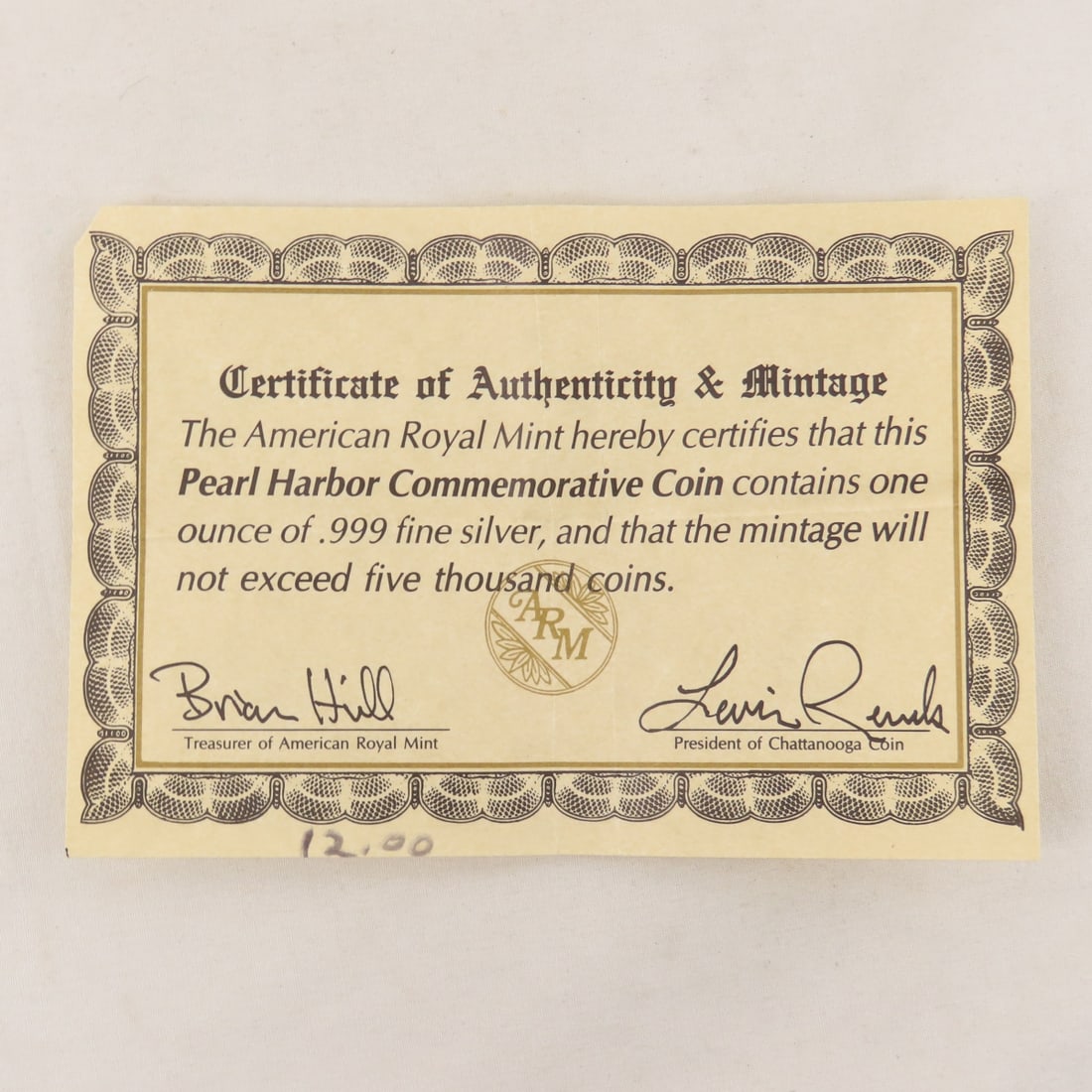 1991 Pearl Harbor 50yr Anniversary 1ozt .Silver - 4