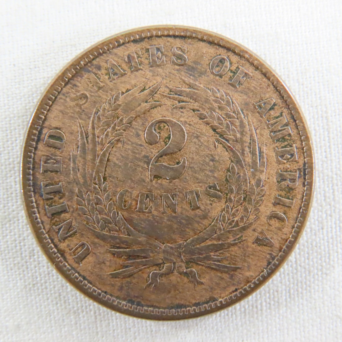 Mixed US Coins, 1866 2c, 1921 Dime, 3 graded 1c - 3
