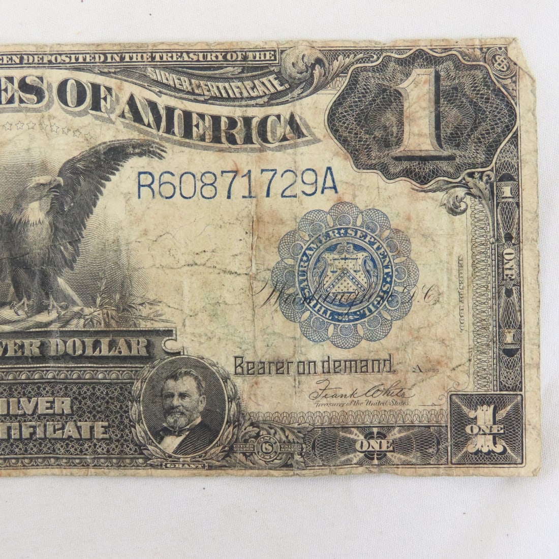1899 Black Eagle $1 Silver Certificate Large Note - 3