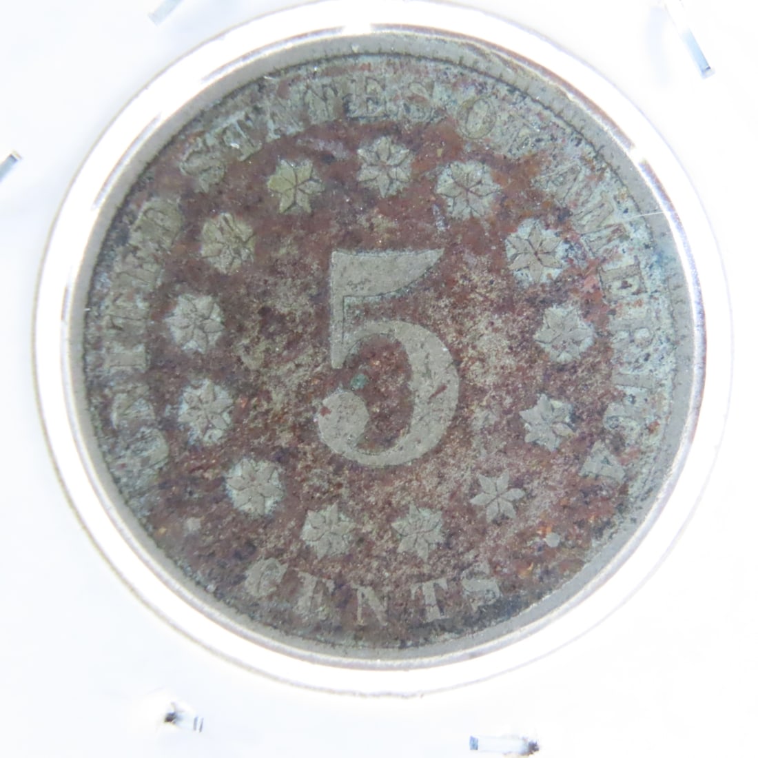 1867 & 1882 Shield Nickels, 1883 & 1887 Liberty V - 4