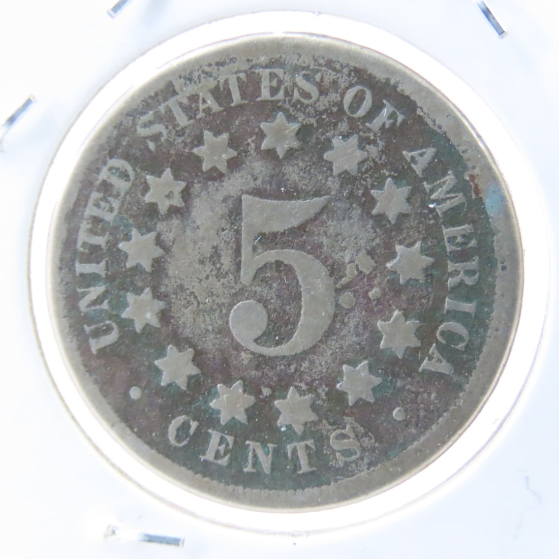1867 & 1882 Shield Nickels, 1883 & 1887 Liberty V - 7