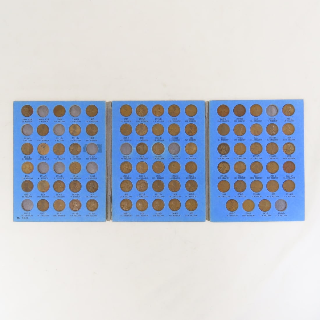 3 Lincoln Cent Books 1909-1995 - 2