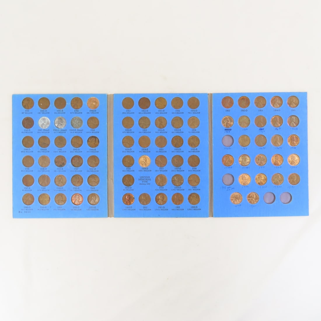 3 Lincoln Cent Books 1909-1995 - 7
