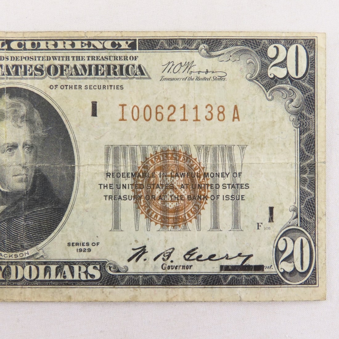 1928 $20 National Currency Note Fed Res Mpls MN - 3