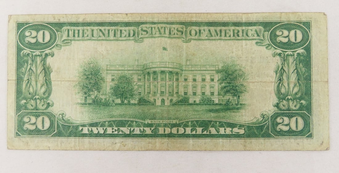 1928 $20 National Currency Note Fed Res Mpls MN - 4