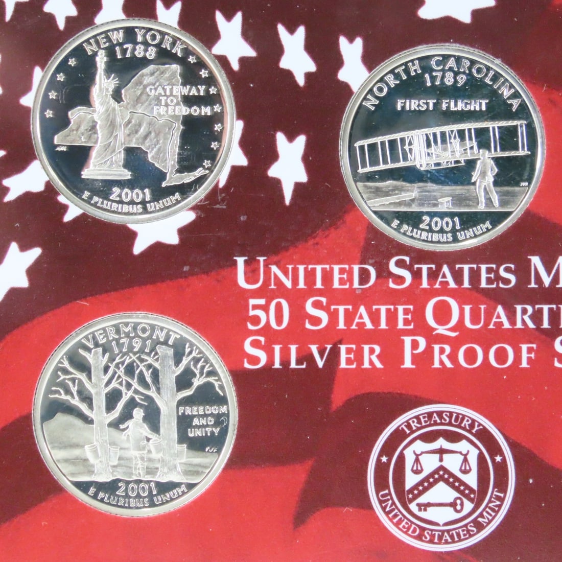 2001 US Mint Silver Proof Set - 10
