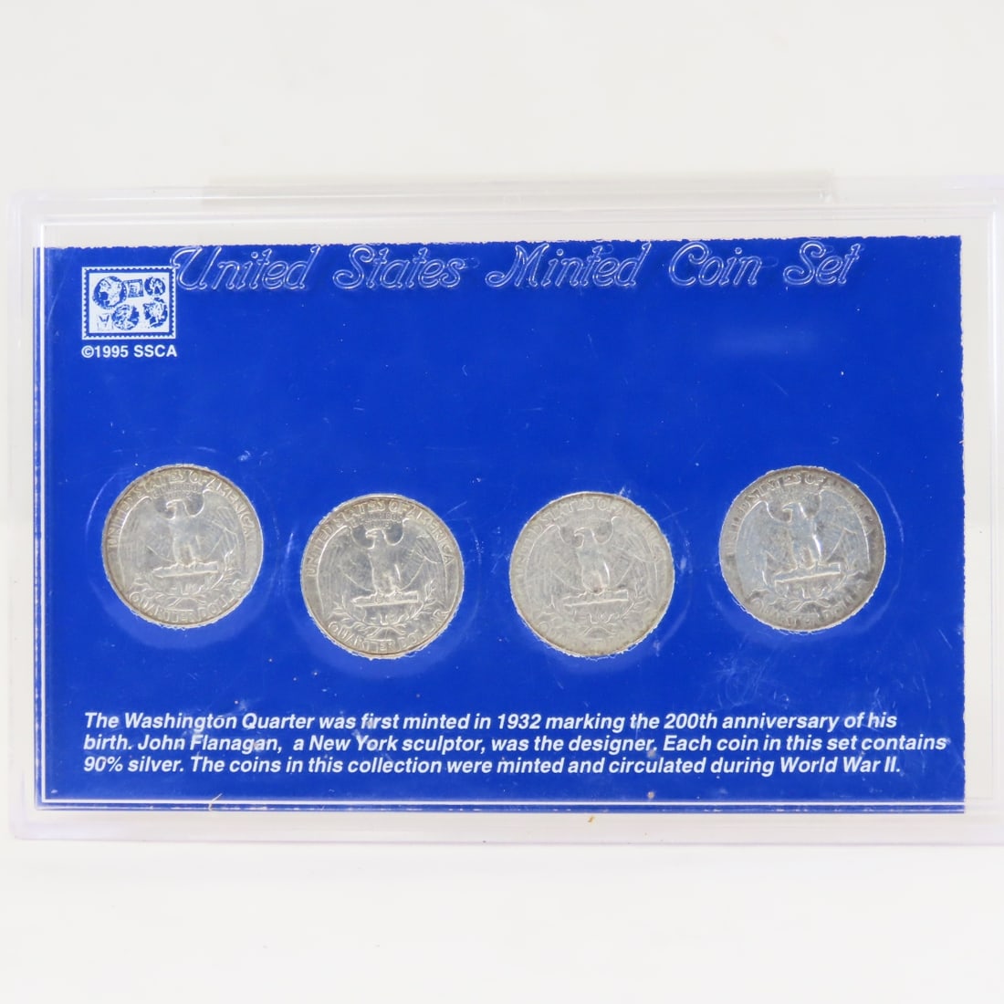 WWII Silver Quarter Set, 1942, 1943, 1944, 1945 - 2