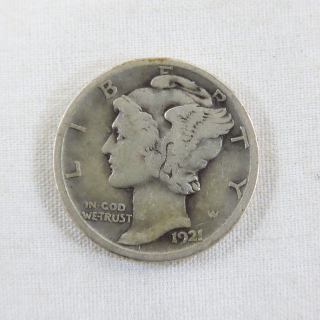 2 1916 & 1 1921 D Mercury Dimes & 2006 Proof Dime - 7