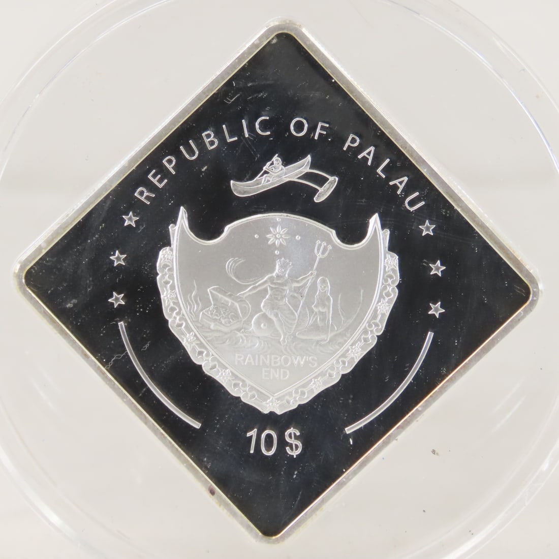 Palau 2009 HMS Prince of Wales 2ozt Silver $10 - 4