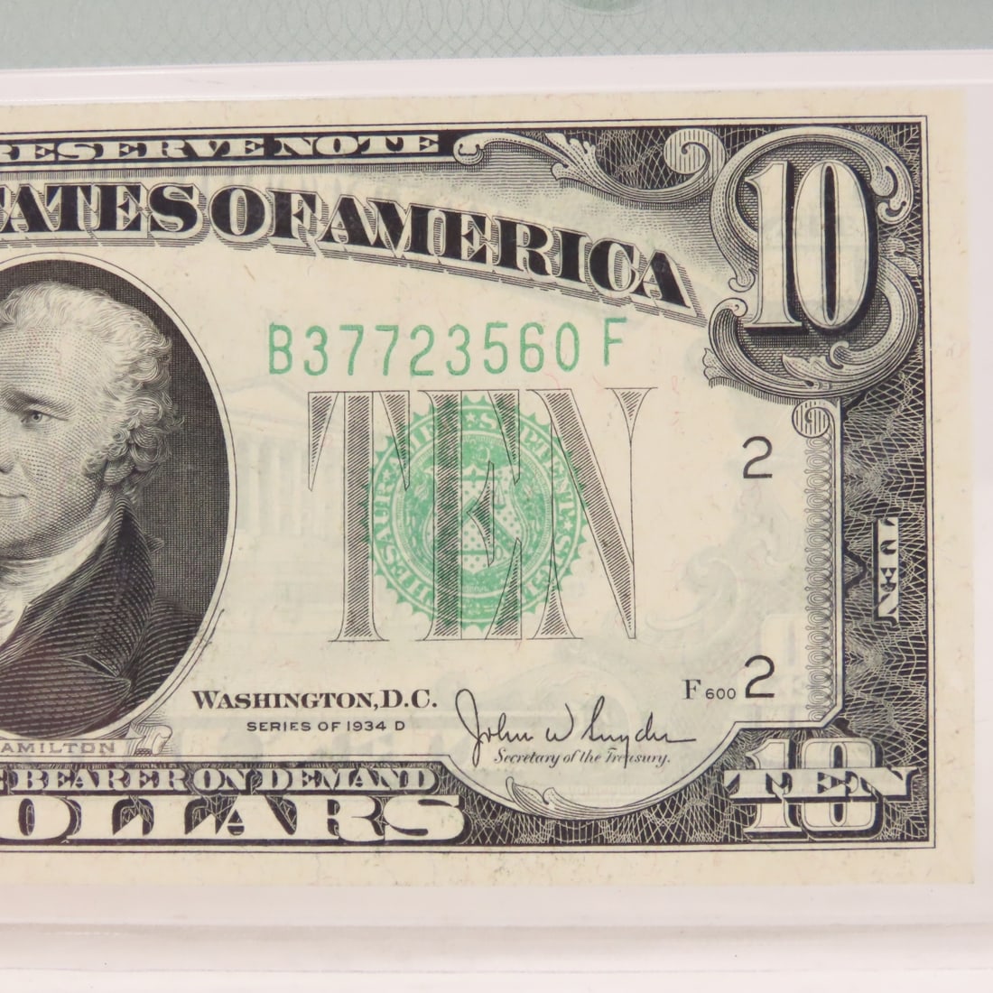 1934 D $10 Fed Res Note New York PMG 64 Choice Unc - 3