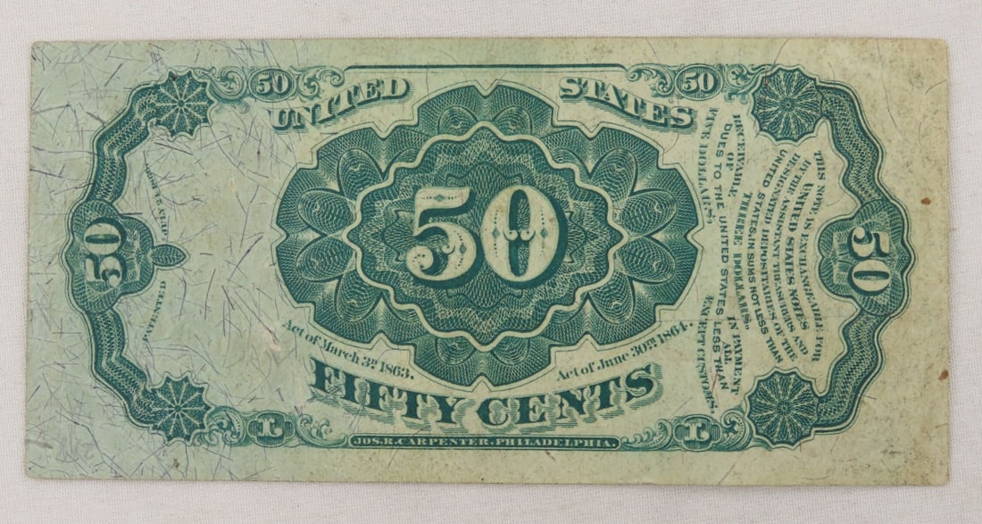 1875 50 cent Fractional Currency Note - 4