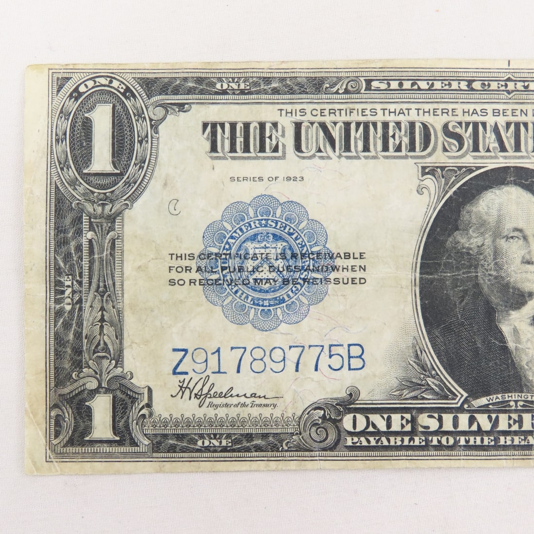 1923 $1 Silver Certificate Large Note - 2