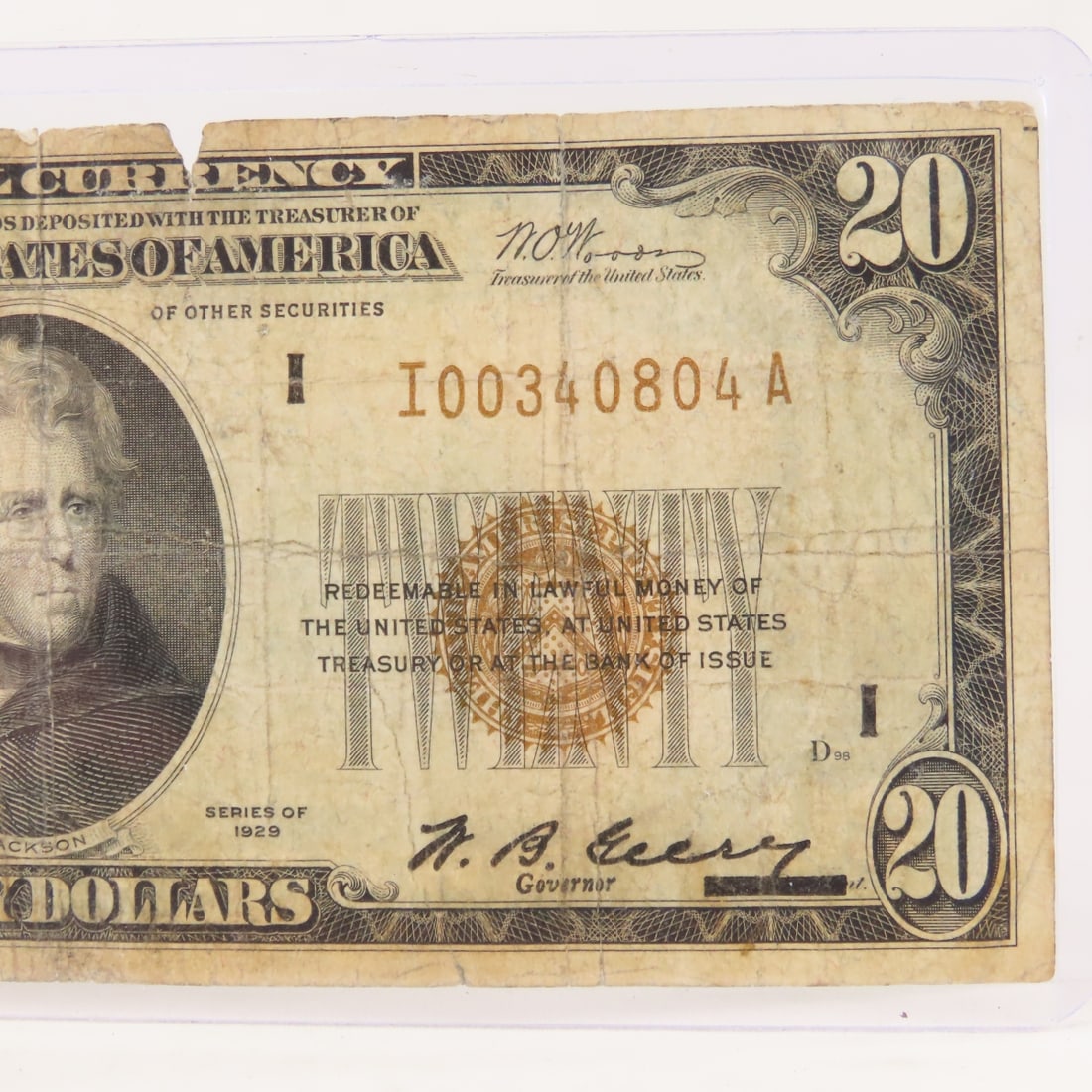 1928 $20 National Currency Note Fed Res Mpls MN - 3