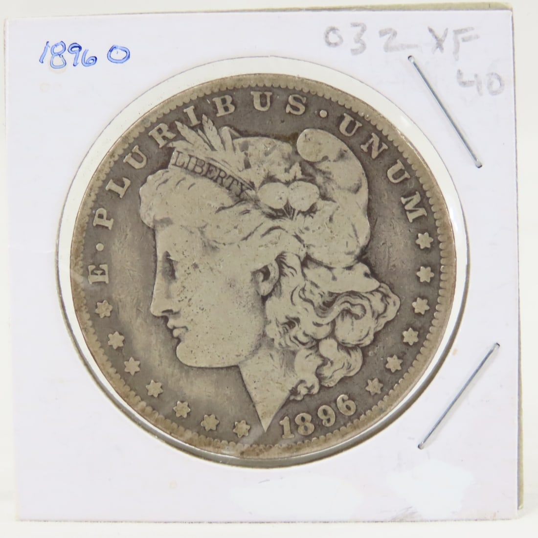 1896 O Morgan Silver Dollar: 1896 O Morgan Silver Dollar - LOT SIZE: 2x2x1" 1 LB All information and photos, which are part of the description, are intended to be as accurate as possible, but errors are possible. No item may be