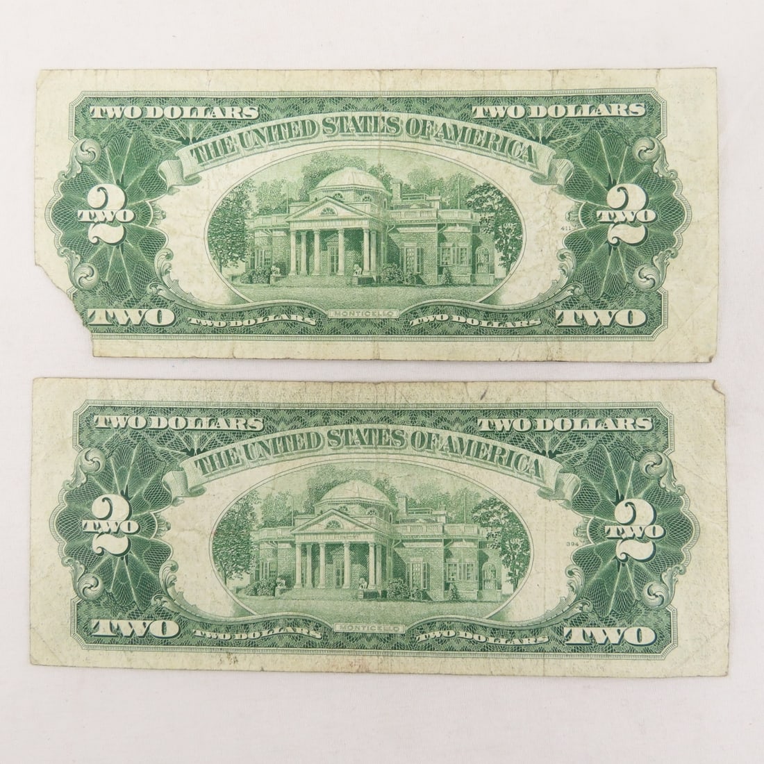 15 $2 Red Seal Notes: 2 1928, 13 1953 - 5