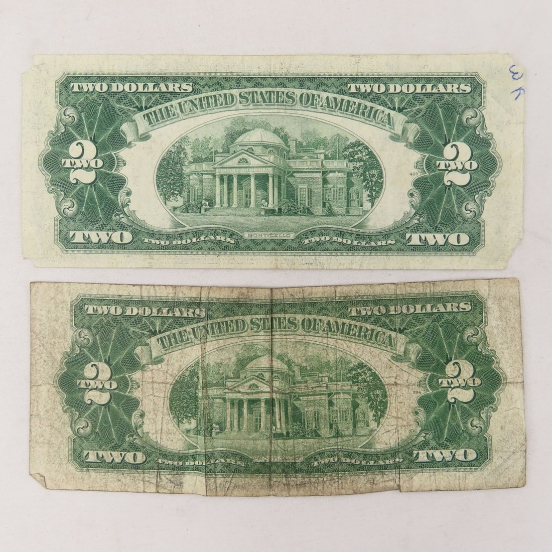 15 $2 Red Seal Notes: 2 1928, 13 1953 - 7