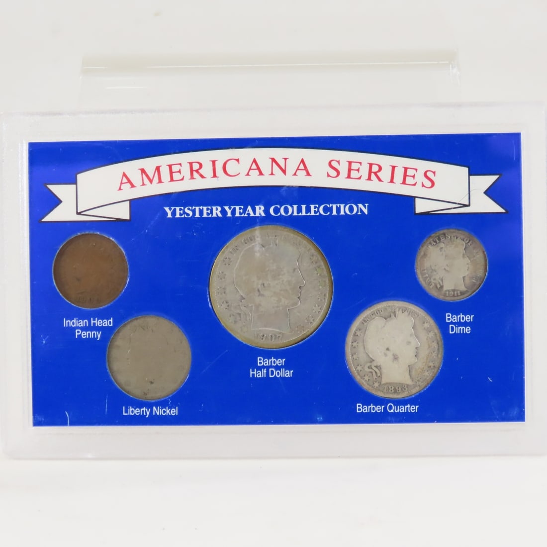 Americana Series Yesteryear Collection 5 Coin Set: Americana Series Yesteryear Collection 5 Coin Set - In plastic case LOT SIZE: 6x4x1" 1 LB All information and photos, which are part of the description, are intended to be as accurate as possible,
