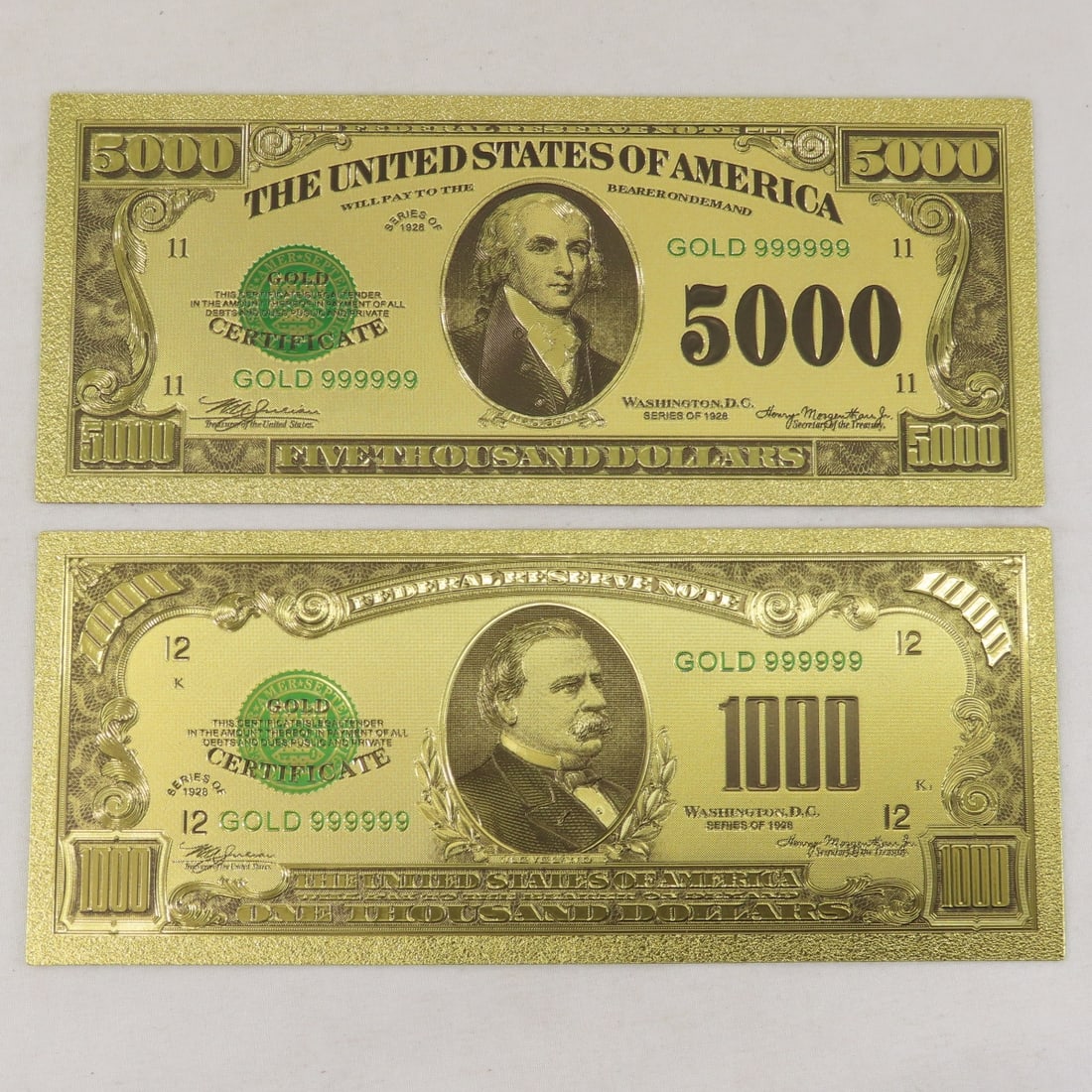 18 Gold Foil Collector Notes, Top 10, Fla Goldback - 2