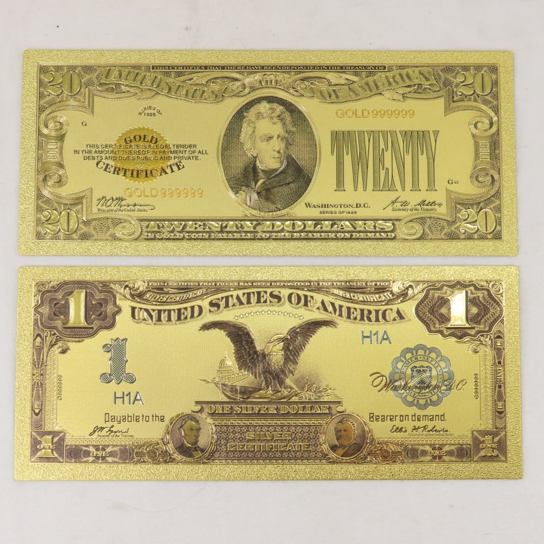 18 Gold Foil Collector Notes, Top 10, Fla Goldback - 7