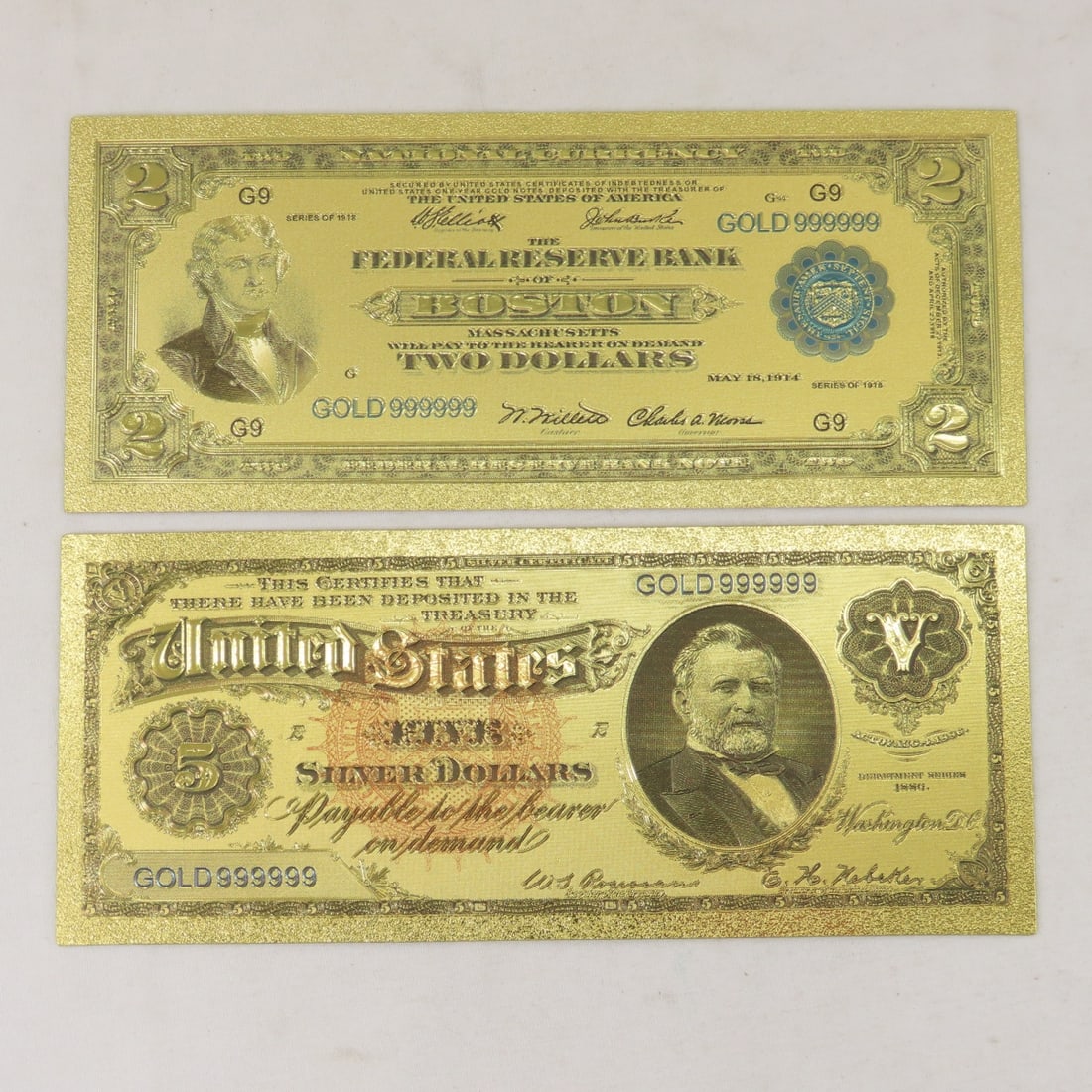 18 Gold Foil Collector Notes, Top 10, Fla Goldback - 9