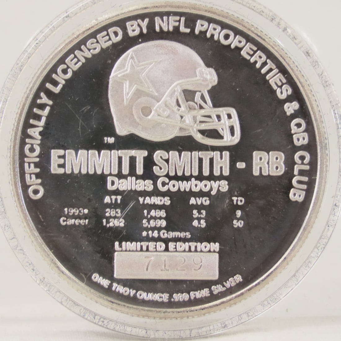 Emmitt Smith & Steve Young 1ozt .999 Silver Rounds - 3