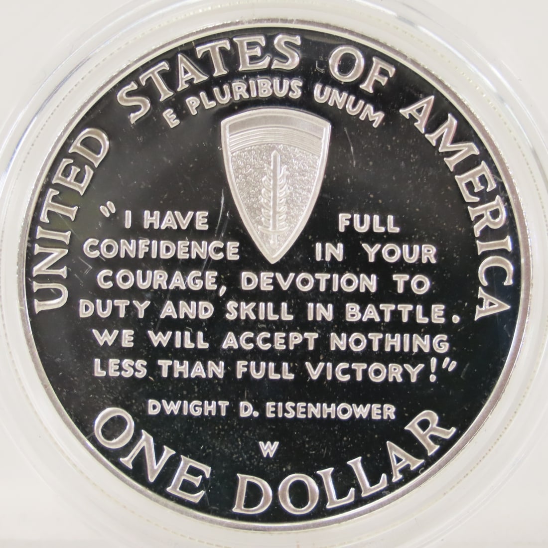 1995 W D-Day Proof Silver Dollar - 2