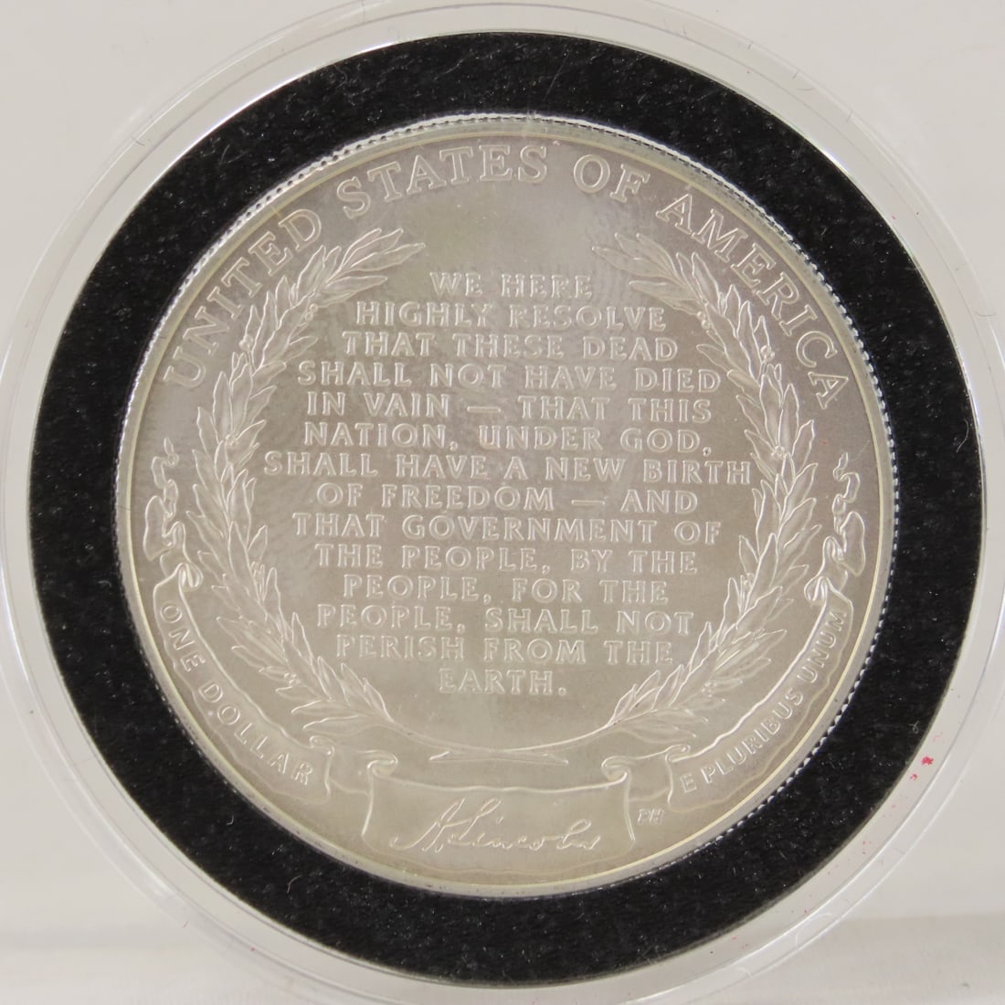 2008 P Abraham Lincoln Unc Silver Dollar - 3