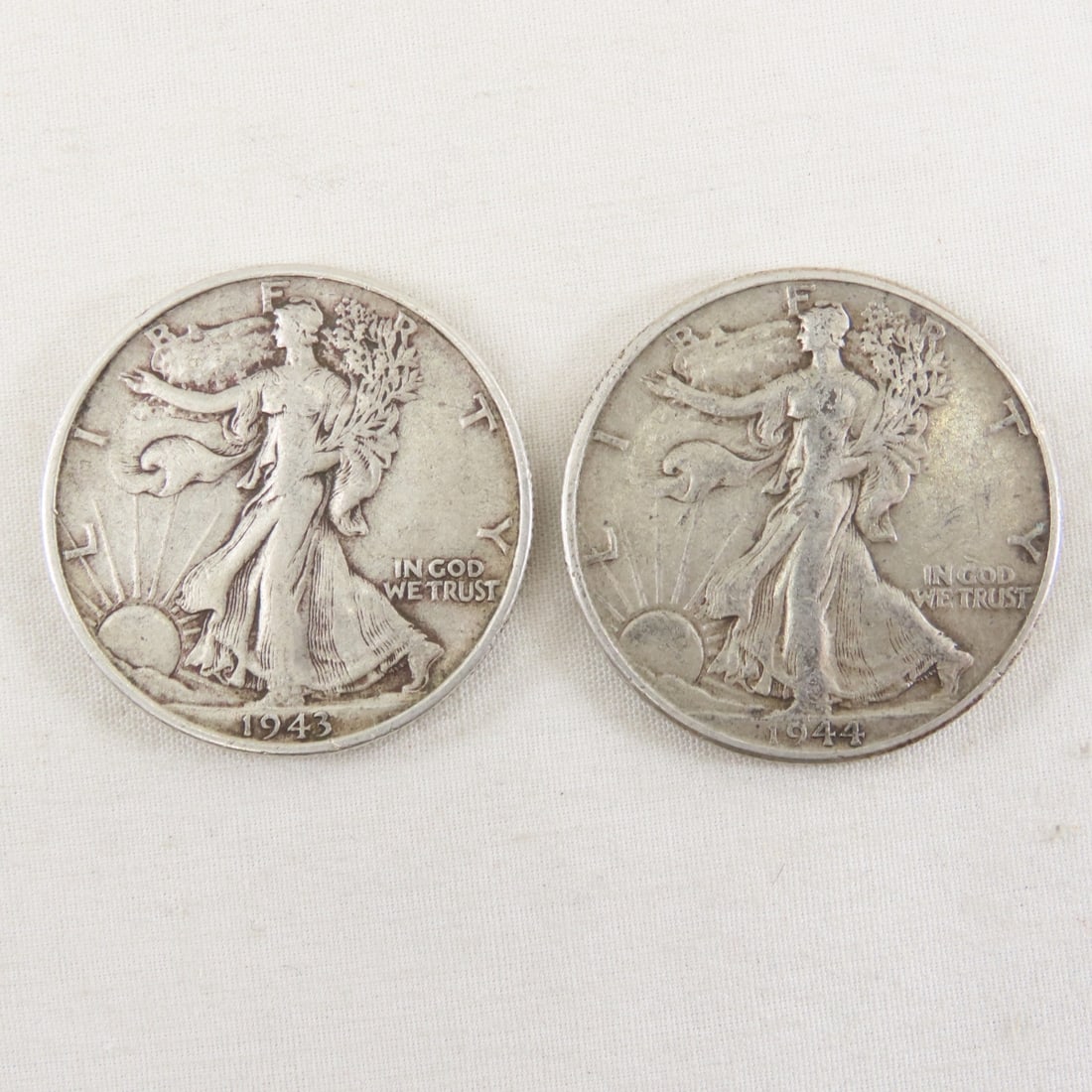 16 Walking Liberty Silver Half Dollars 1936-1945 - 13