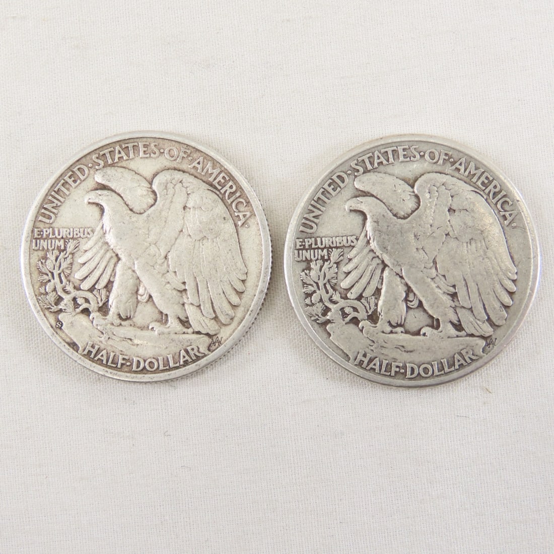 16 Walking Liberty Silver Half Dollars 1936-1945 - 16