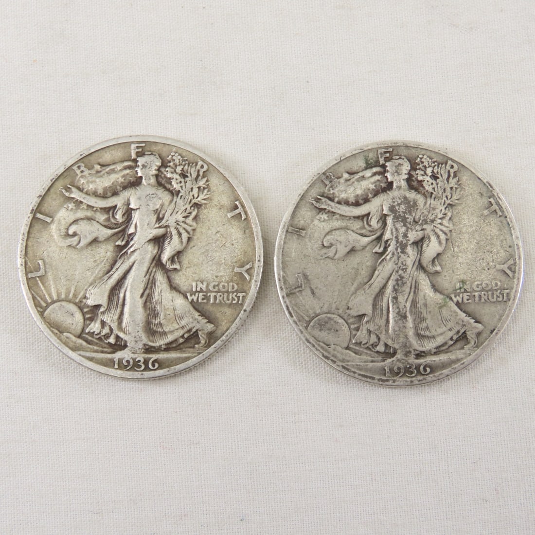 16 Walking Liberty Silver Half Dollars 1936-1945 - 3
