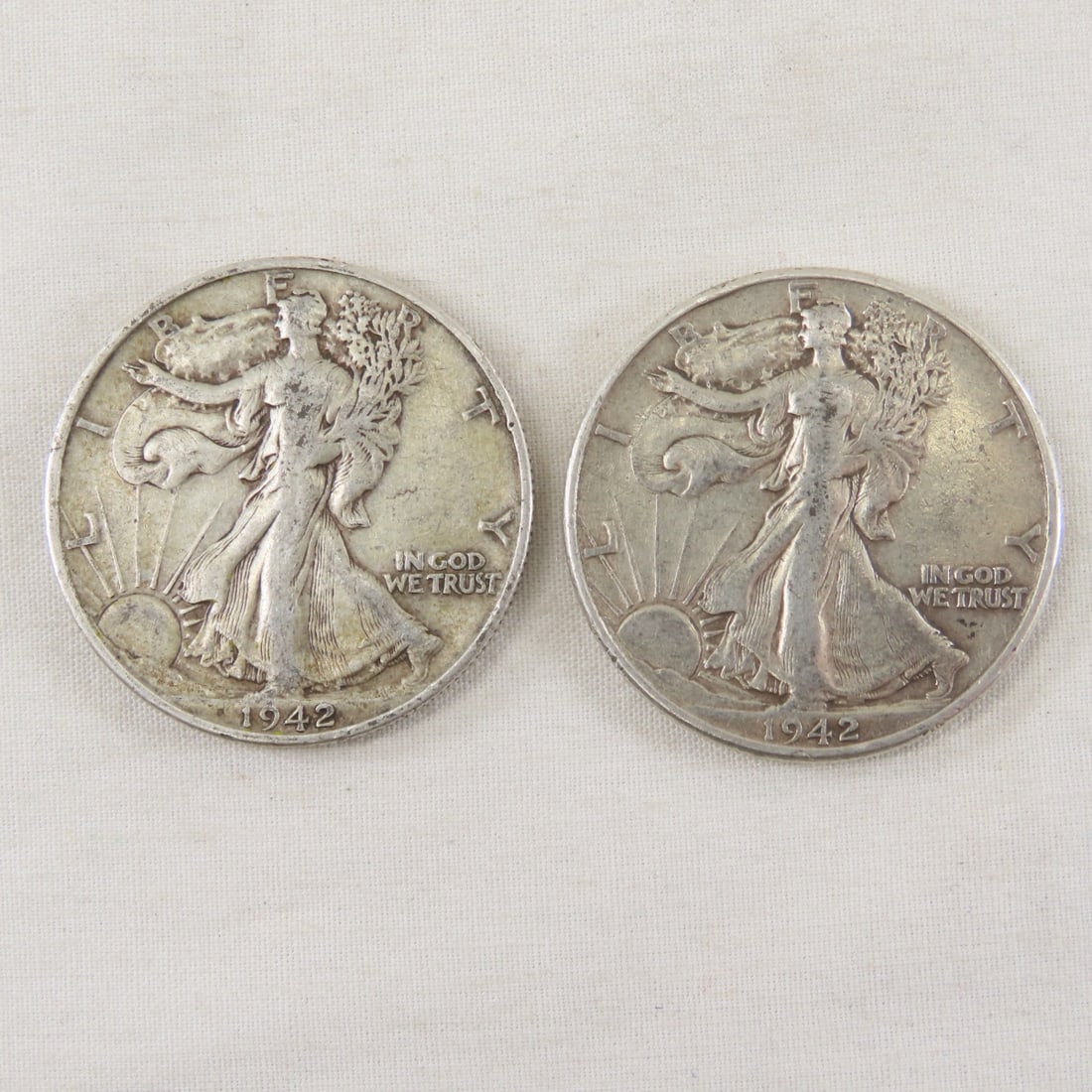 16 Walking Liberty Silver Half Dollars 1936-1945 - 7