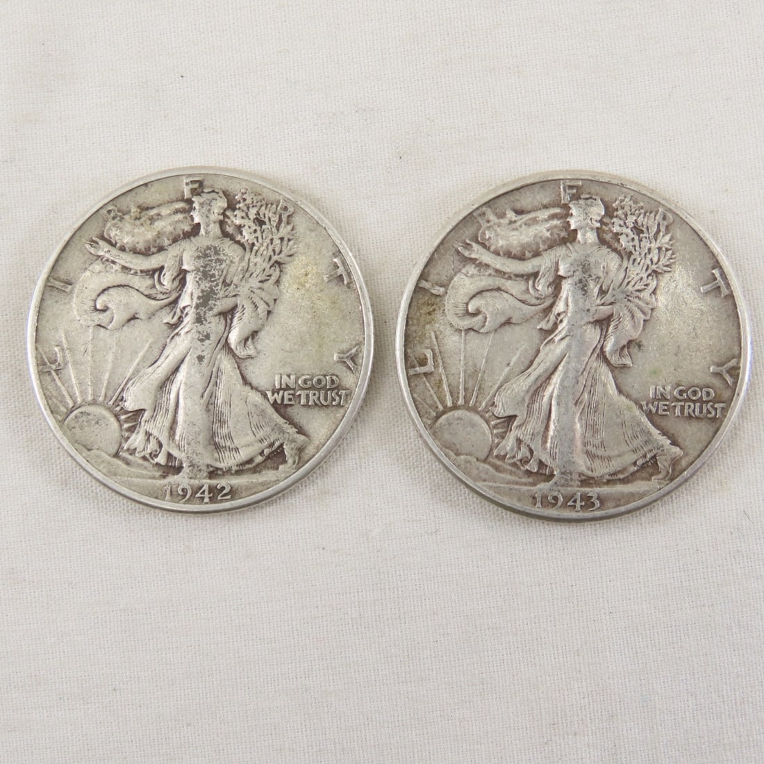 16 Walking Liberty Silver Half Dollars 1936-1945 - 9