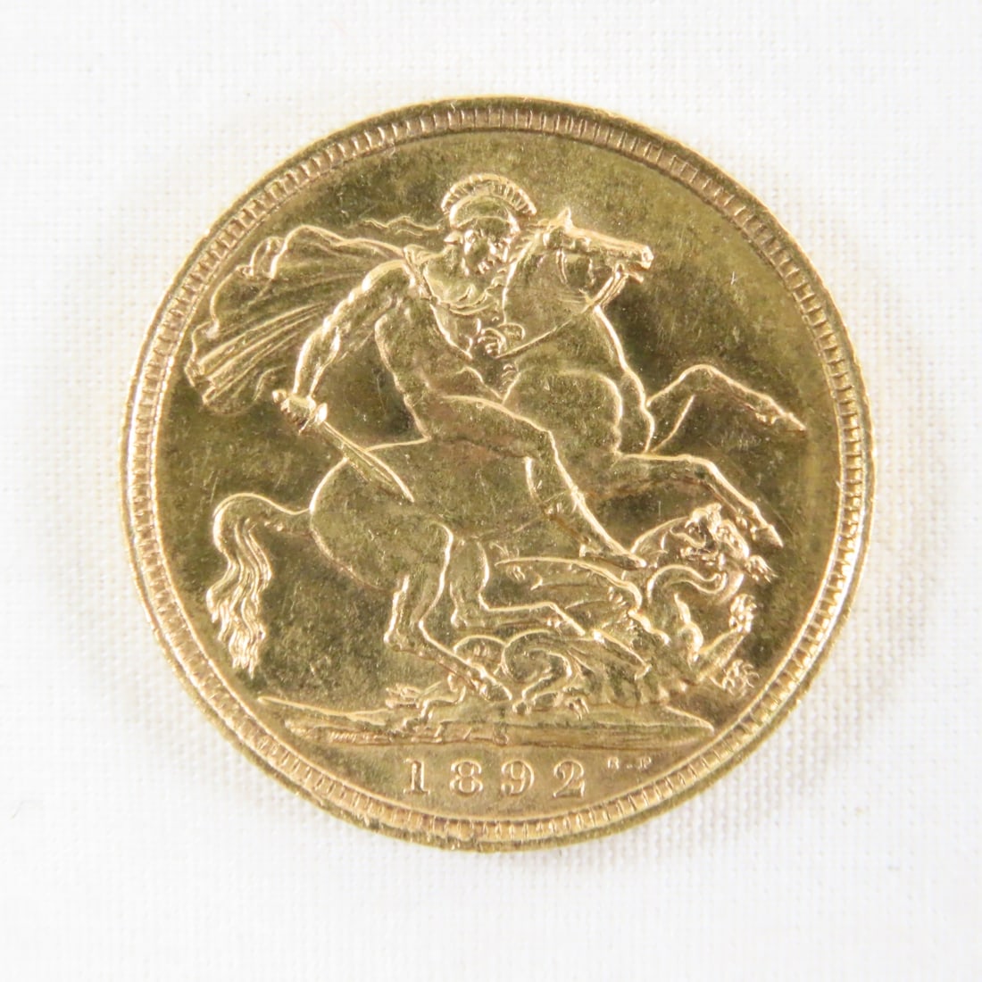 1892 Gold Sovereign Queen Victoria Jubilee Head - 2