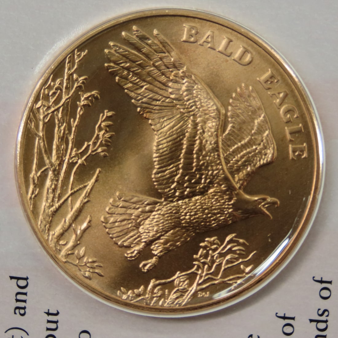 2008 Silver Bald Eagle Coin & Bronze Medal Set - 7